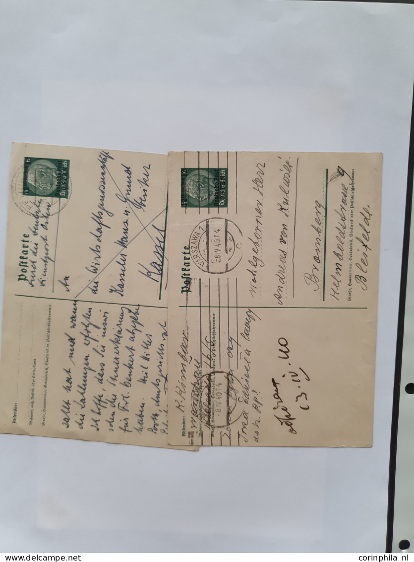 Cover 1939-1944 exhibition collection postal stationery (over 200 items) used and unused including better ex., forerunne