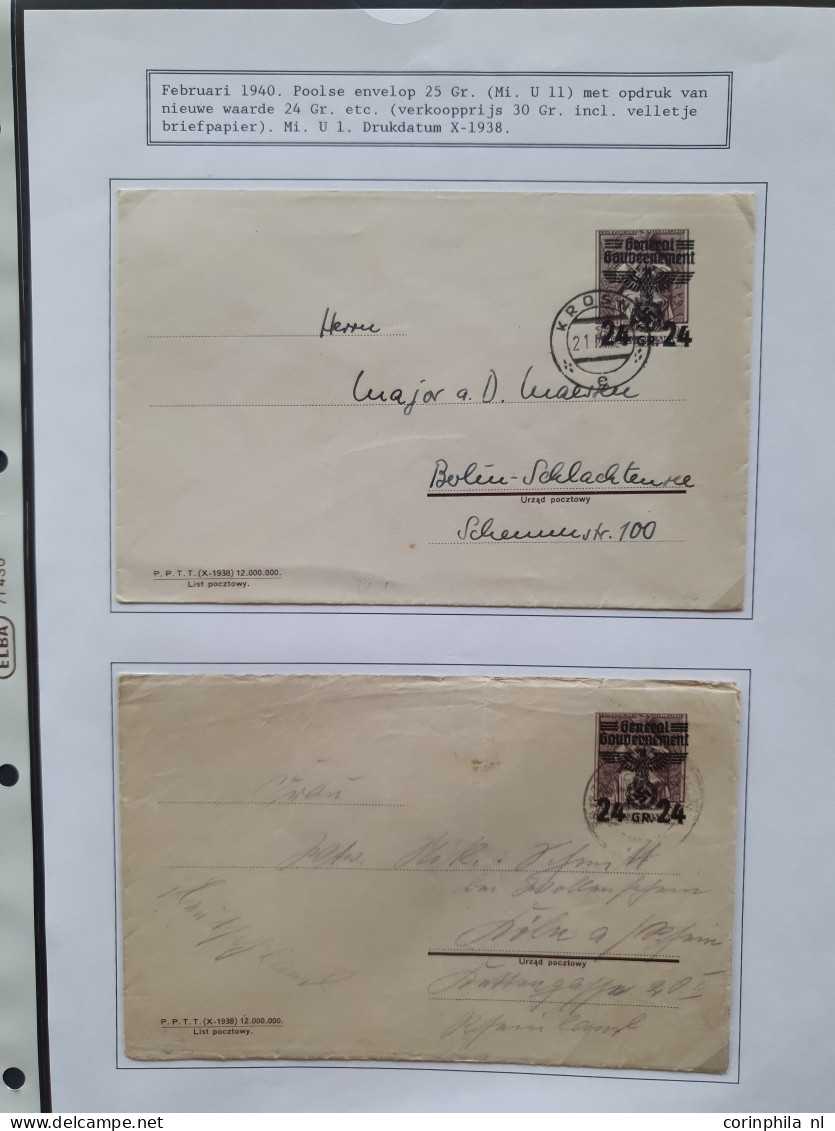 Cover 1939-1944 exhibition collection postal stationery (over 200 items) used and unused including better ex., forerunne