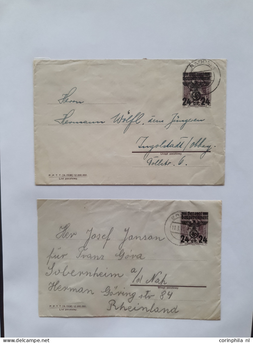 Cover 1939-1944 exhibition collection postal stationery (over 200 items) used and unused including better ex., forerunne