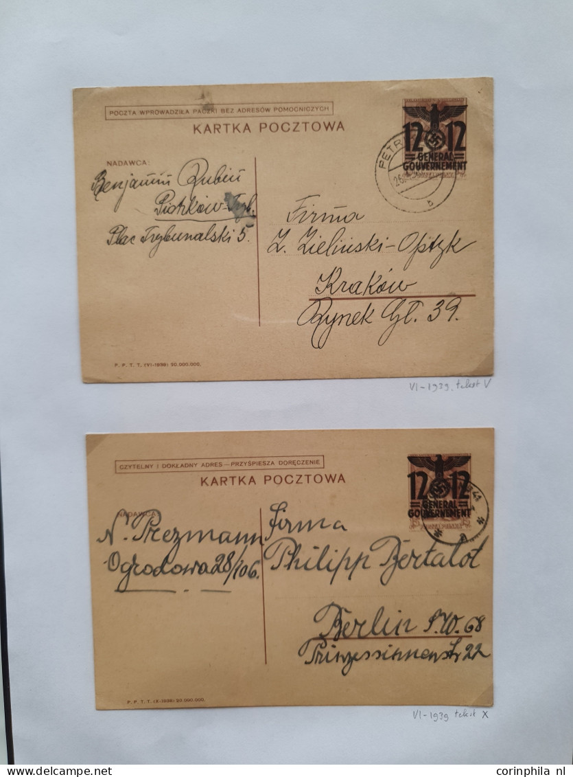 Cover 1939-1944 exhibition collection postal stationery (over 200 items) used and unused including better ex., forerunne