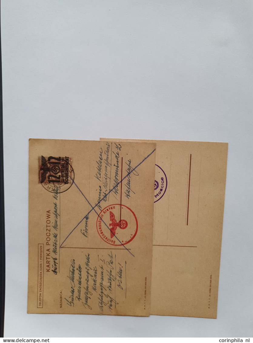 Cover 1939-1944 exhibition collection postal stationery (over 200 items) used and unused including better ex., forerunne