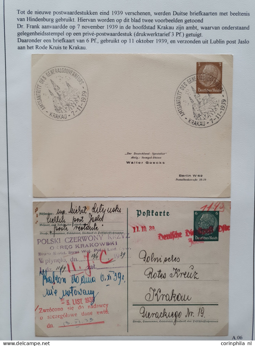 Cover 1939-1944 exhibition collection postal stationery (approx. 80 items) mainly used including forerunners, Russian st