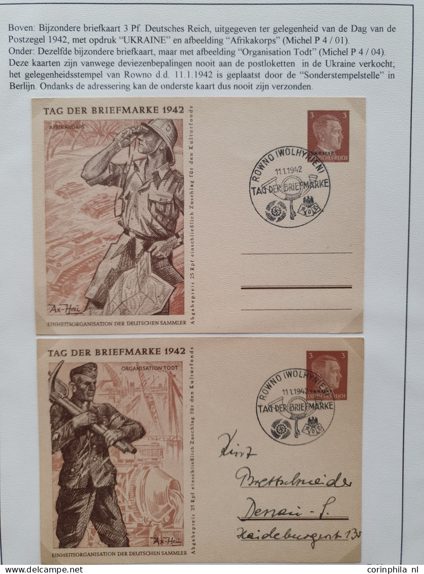 Cover 1939-1944 exhibition collection postal stationery (approx. 80 items) mainly used including forerunners, Russian st