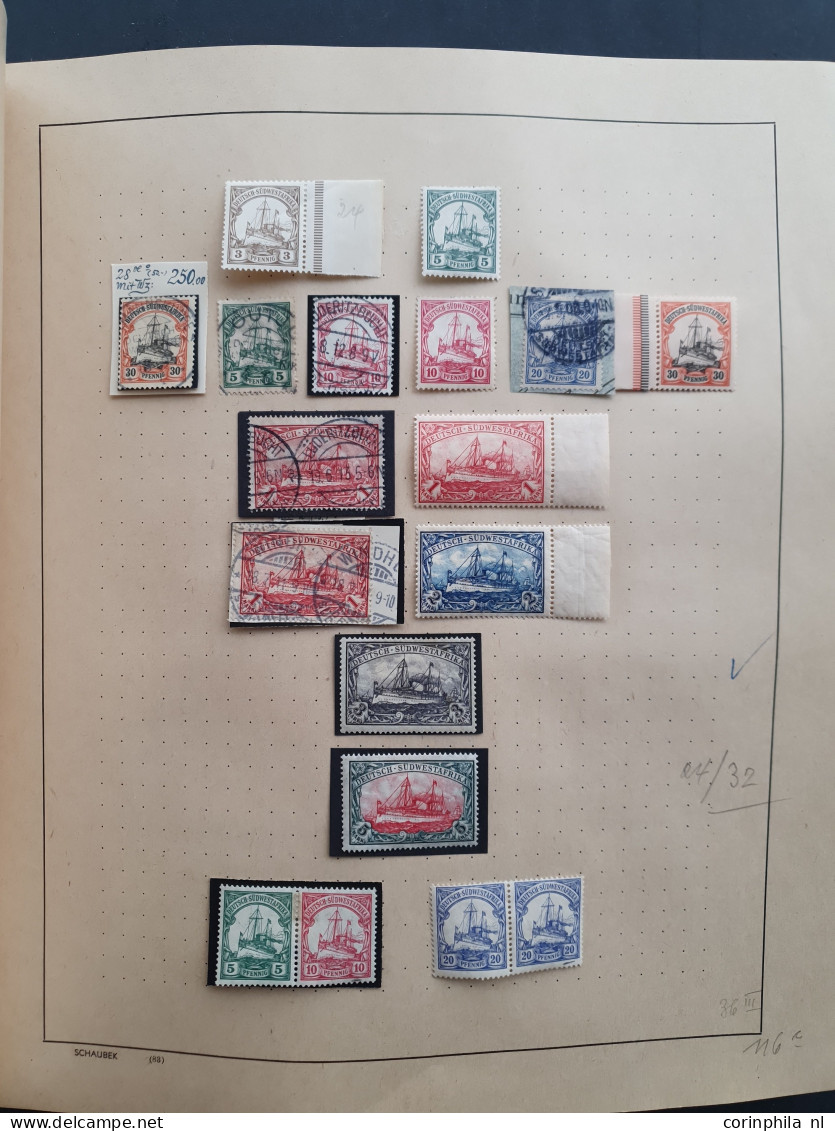 1914/1945 Collection Used And * Including Bayern, German Empire, German Colonies, Saar, Danzig, Memel With Many Better I - Autres & Non Classés