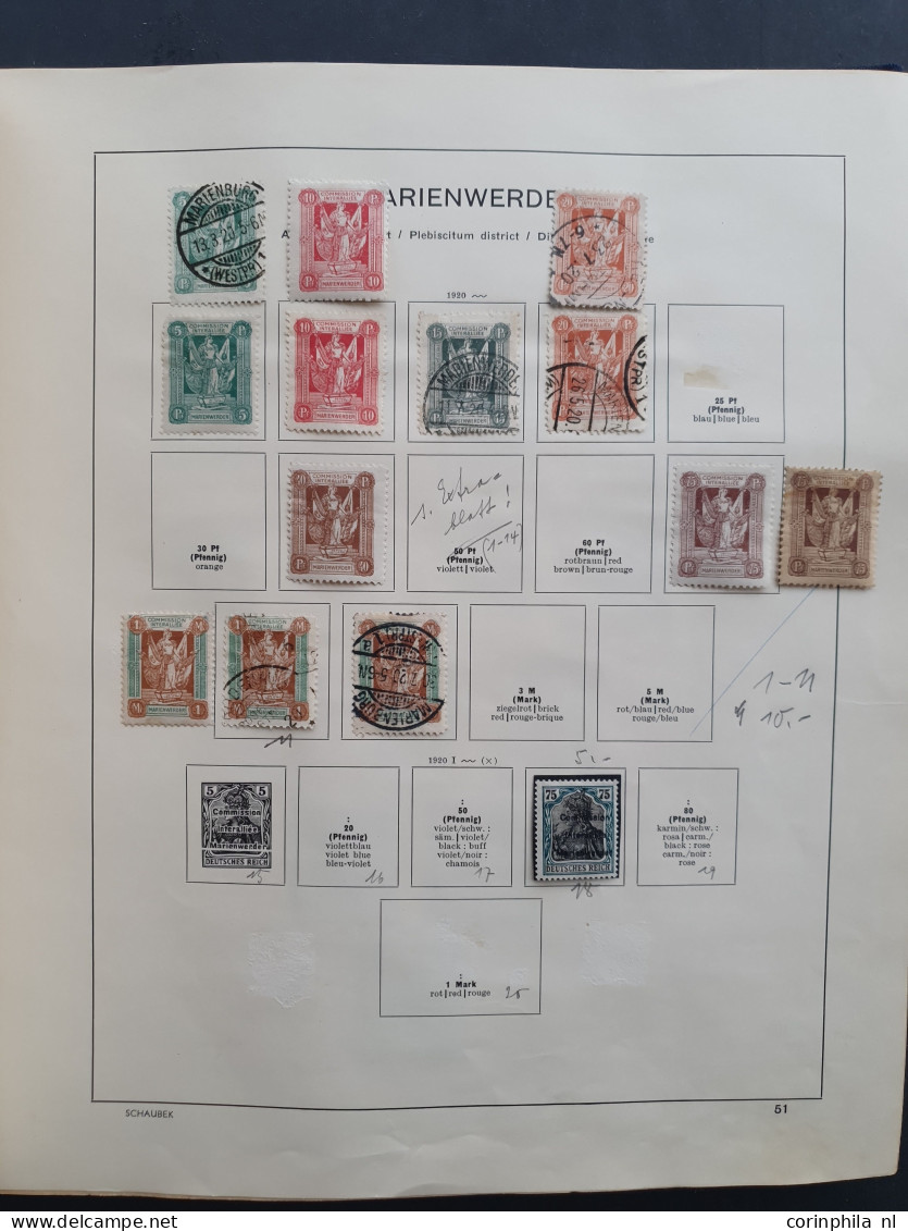 1914/1945 collection used and * including Bayern, German Empire, German Colonies, Saar, Danzig, Memel with many better i