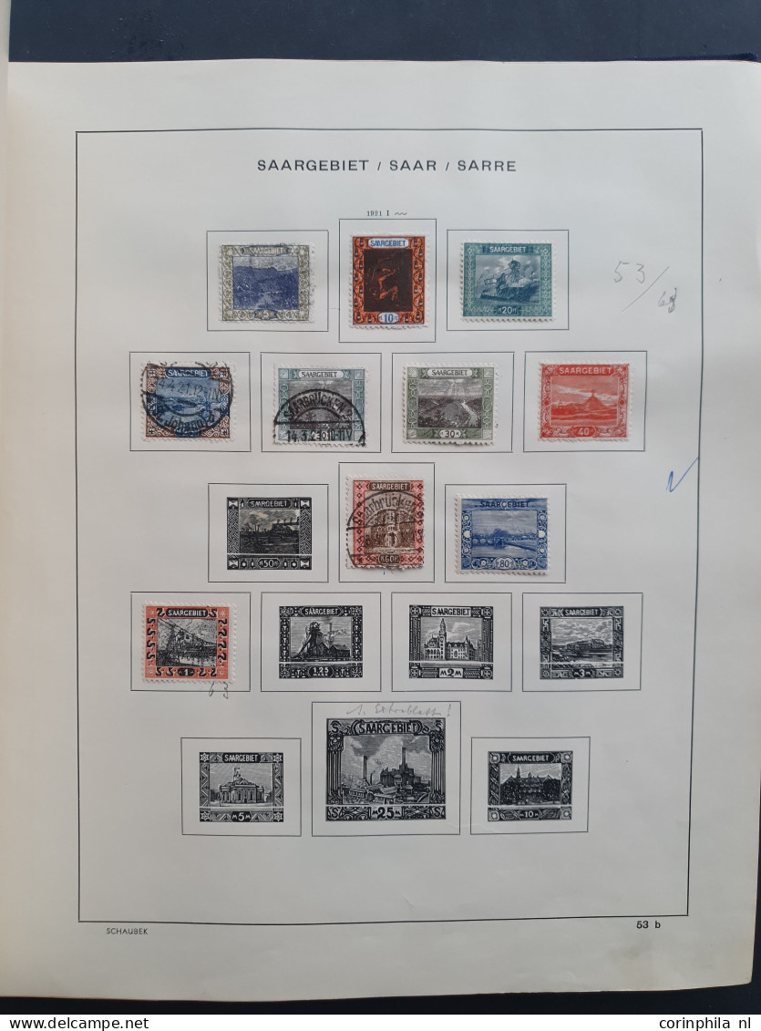 1914/1945 collection used and * including Bayern, German Empire, German Colonies, Saar, Danzig, Memel with many better i