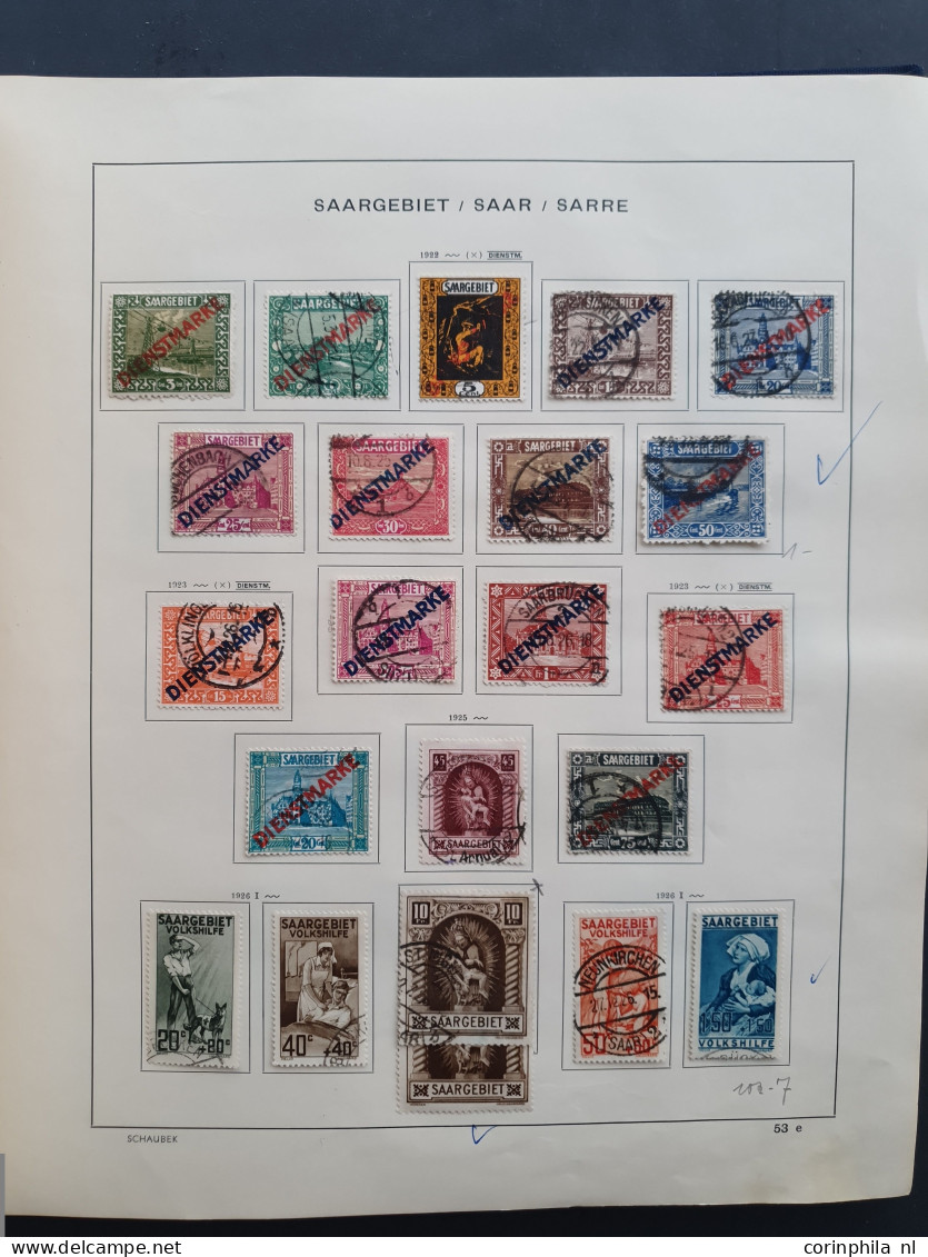 1914/1945 collection used and * including Bayern, German Empire, German Colonies, Saar, Danzig, Memel with many better i