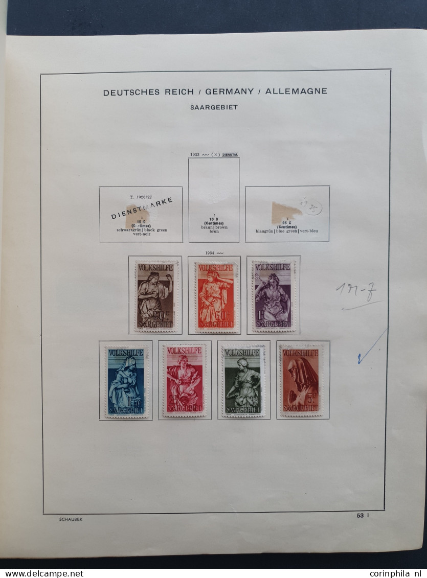 1914/1945 collection used and * including Bayern, German Empire, German Colonies, Saar, Danzig, Memel with many better i