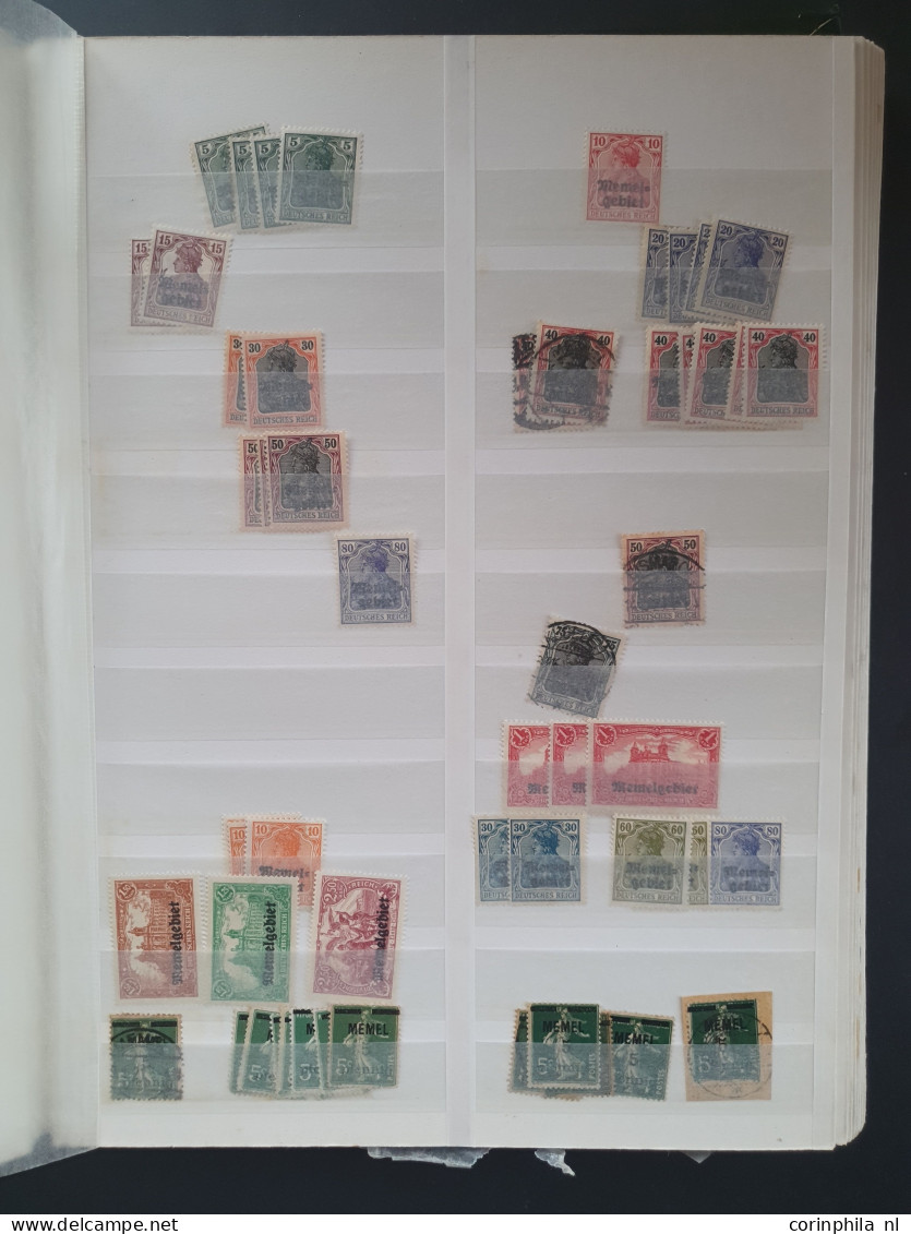 1918/1954 Collection And Stock Including Saar, Memel, Danzig Etc. With Better Items, Varieties And Postmarks In 7 Stockb - Altri & Non Classificati