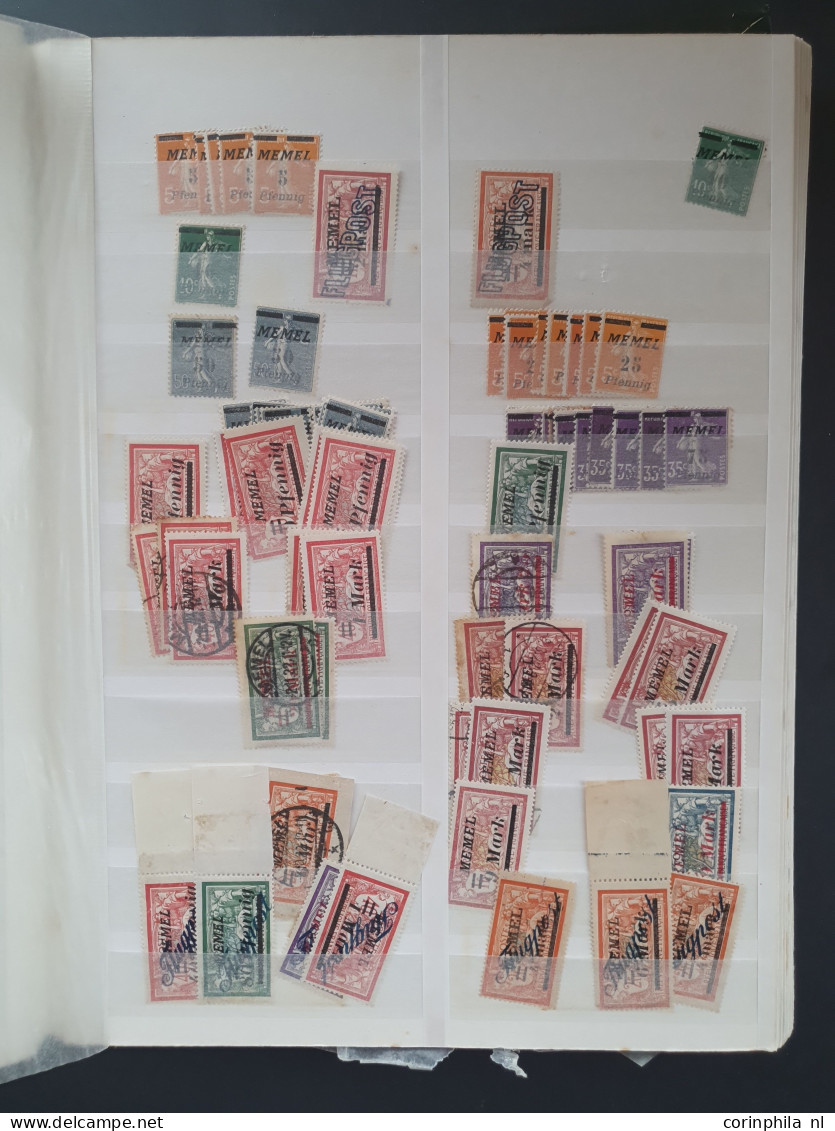 1918/1954 Collection And Stock Including Saar, Memel, Danzig Etc. With Better Items, Varieties And Postmarks In 7 Stockb - Altri & Non Classificati