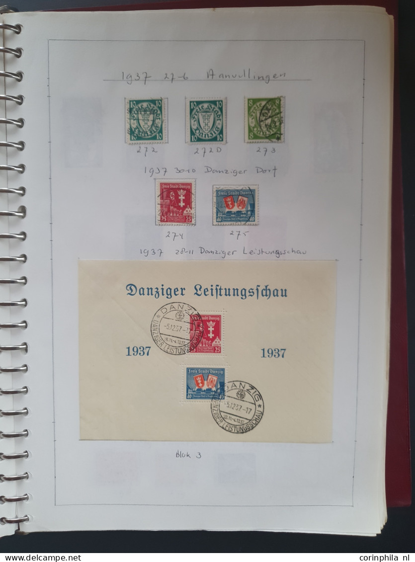 1918/1954 collection and stock including Saar, Memel, Danzig etc. with better items, varieties and postmarks in 7 stockb