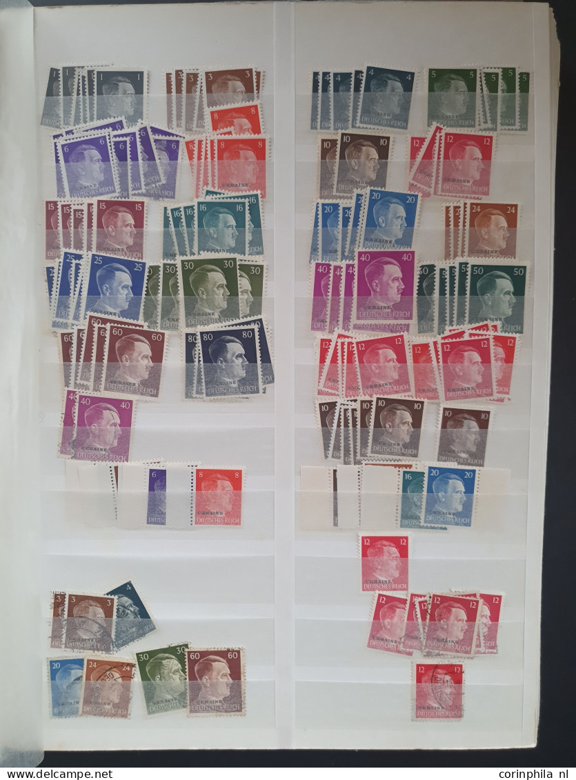 1918/1954 collection and stock including Saar, Memel, Danzig etc. with better items, varieties and postmarks in 7 stockb