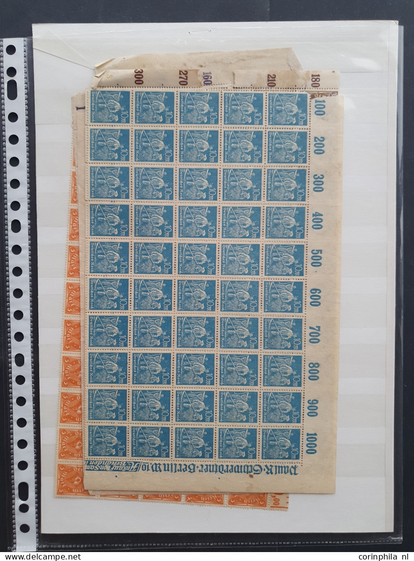 1860-1960 ca., used and */** mainly before 1945 on stock cards and stockpages in small box