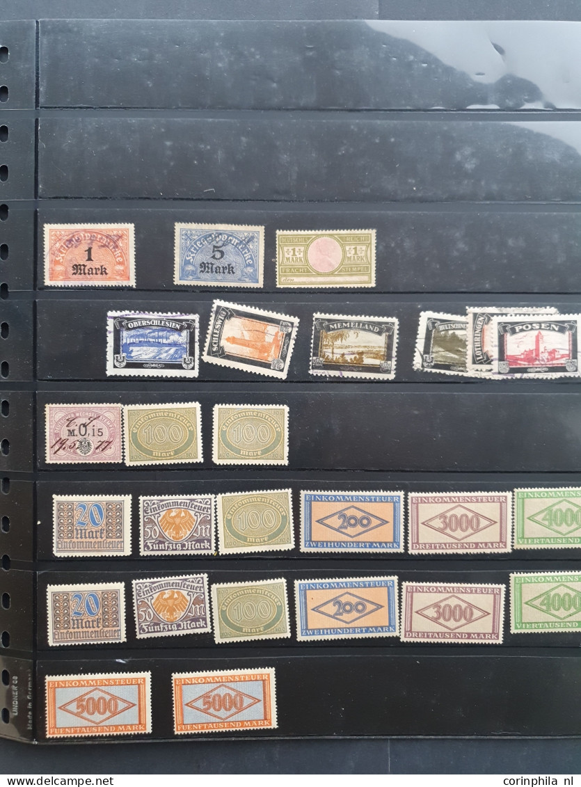 1860-1960 ca., used and */** mainly before 1945 on stock cards and stockpages in small box