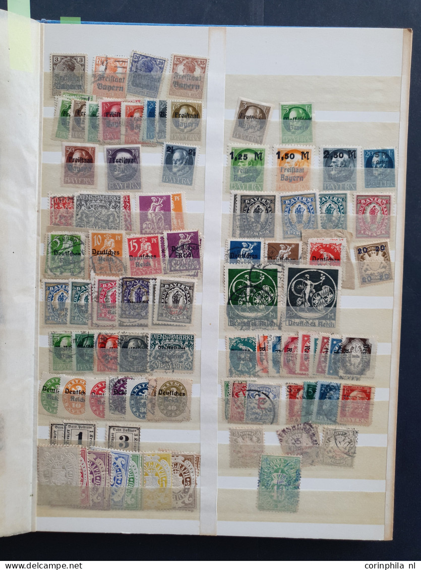 1860/1940c. stock German States and German Empire, large number of stamps with better items (partly in mixed quality) in
