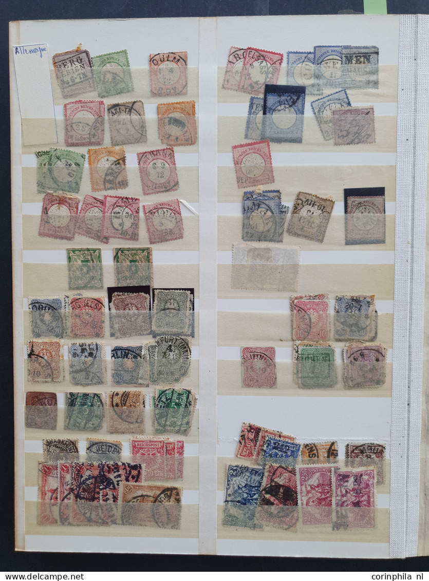 1860/1940c. stock German States and German Empire, large number of stamps with better items (partly in mixed quality) in