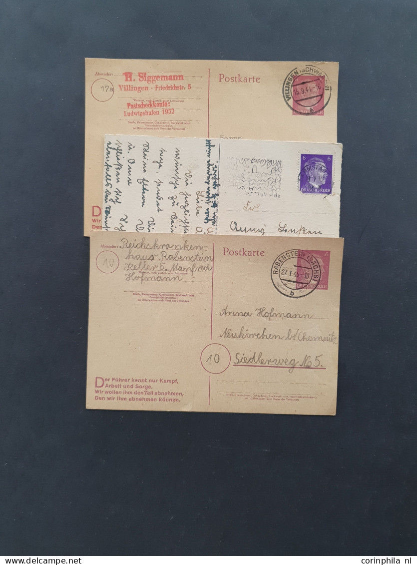 1860c. onwards about 440 covers/postal stationary with better German Empire in box  