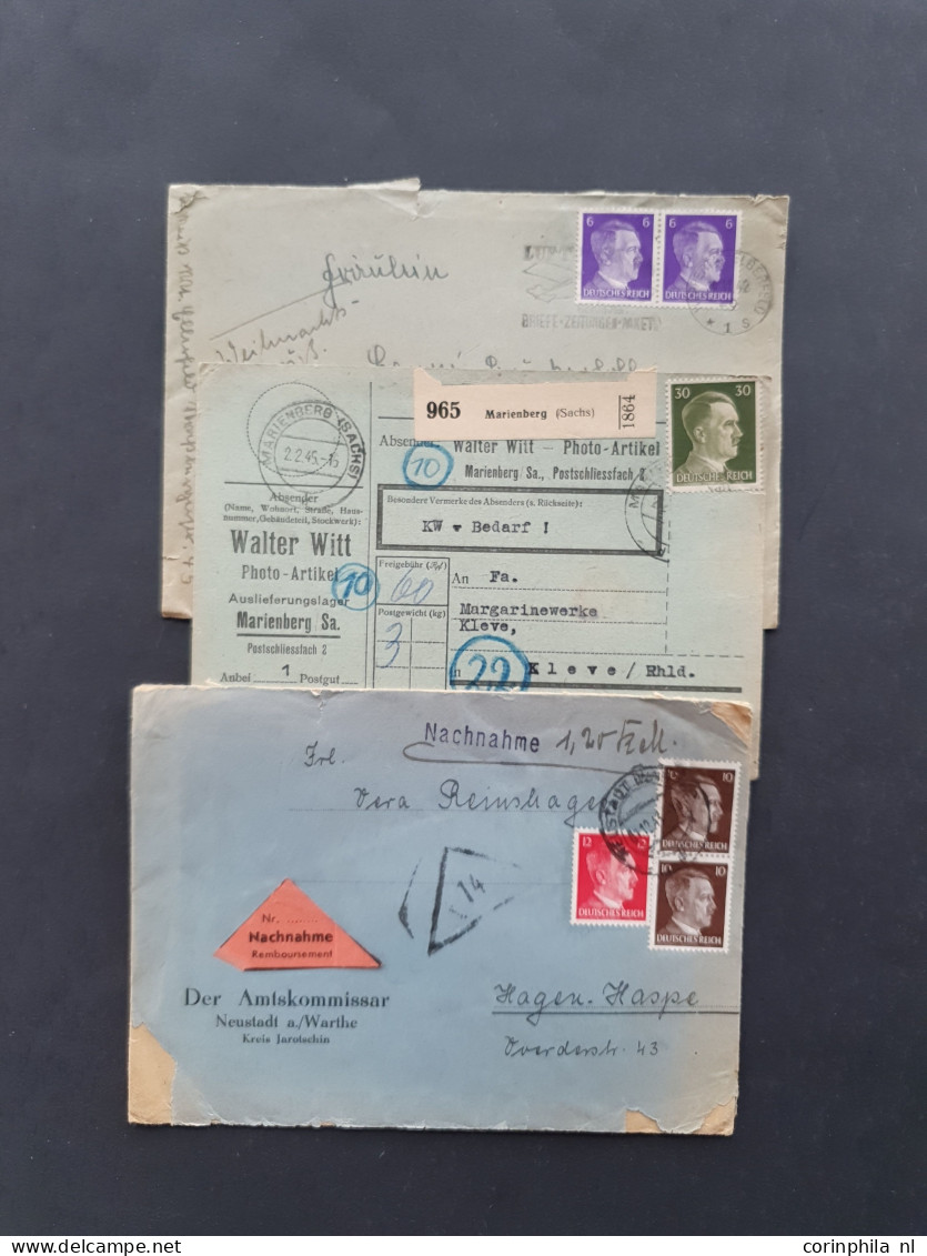 1860c. onwards about 440 covers/postal stationary with better German Empire in box  