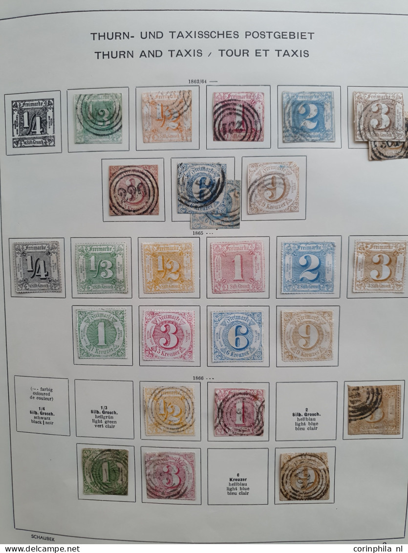 1851/1951 Collection German States And German Empire Collected Both Used And * With A Large Number Of Stamps Including B - Otros & Sin Clasificación