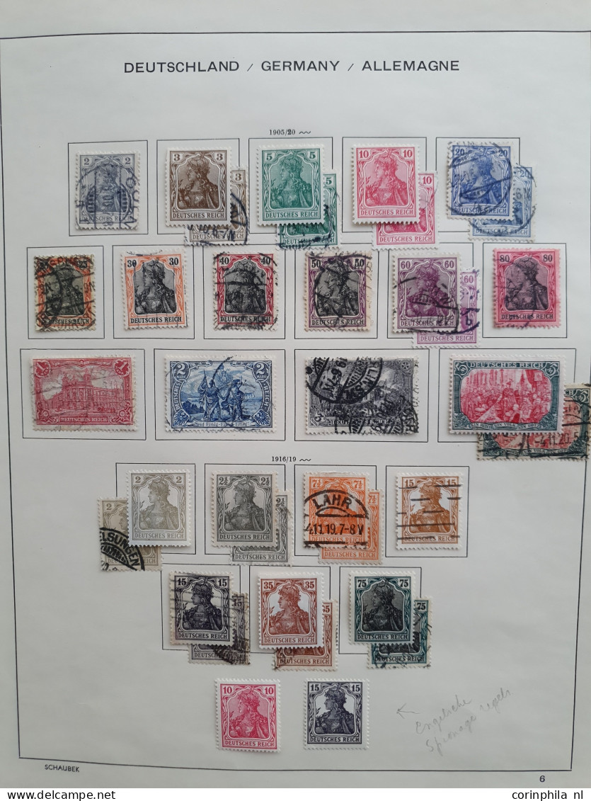 1851/1951 collection German States and German Empire collected both used and * with a large number of stamps including b