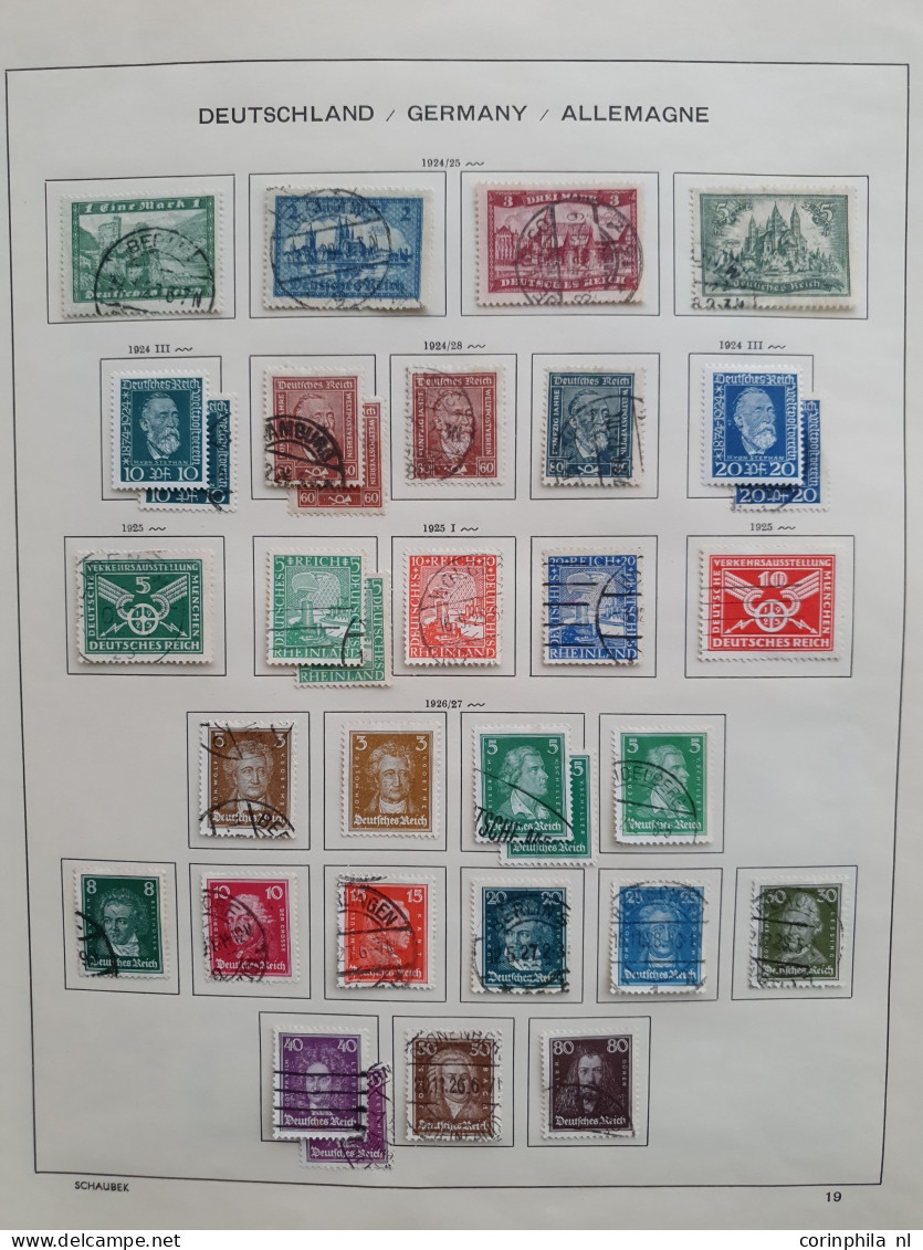 1851/1951 collection German States and German Empire collected both used and * with a large number of stamps including b