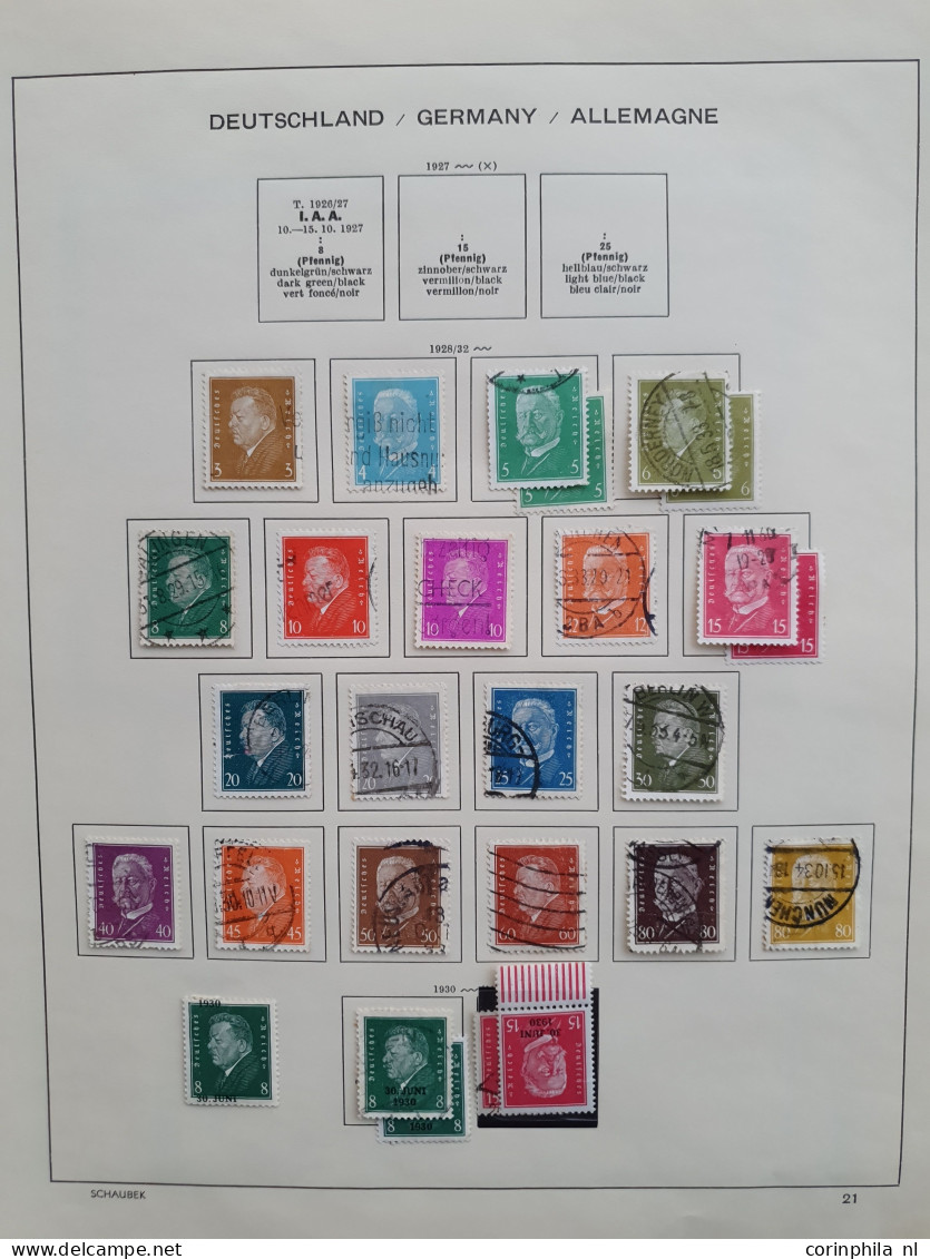 1851/1951 collection German States and German Empire collected both used and * with a large number of stamps including b