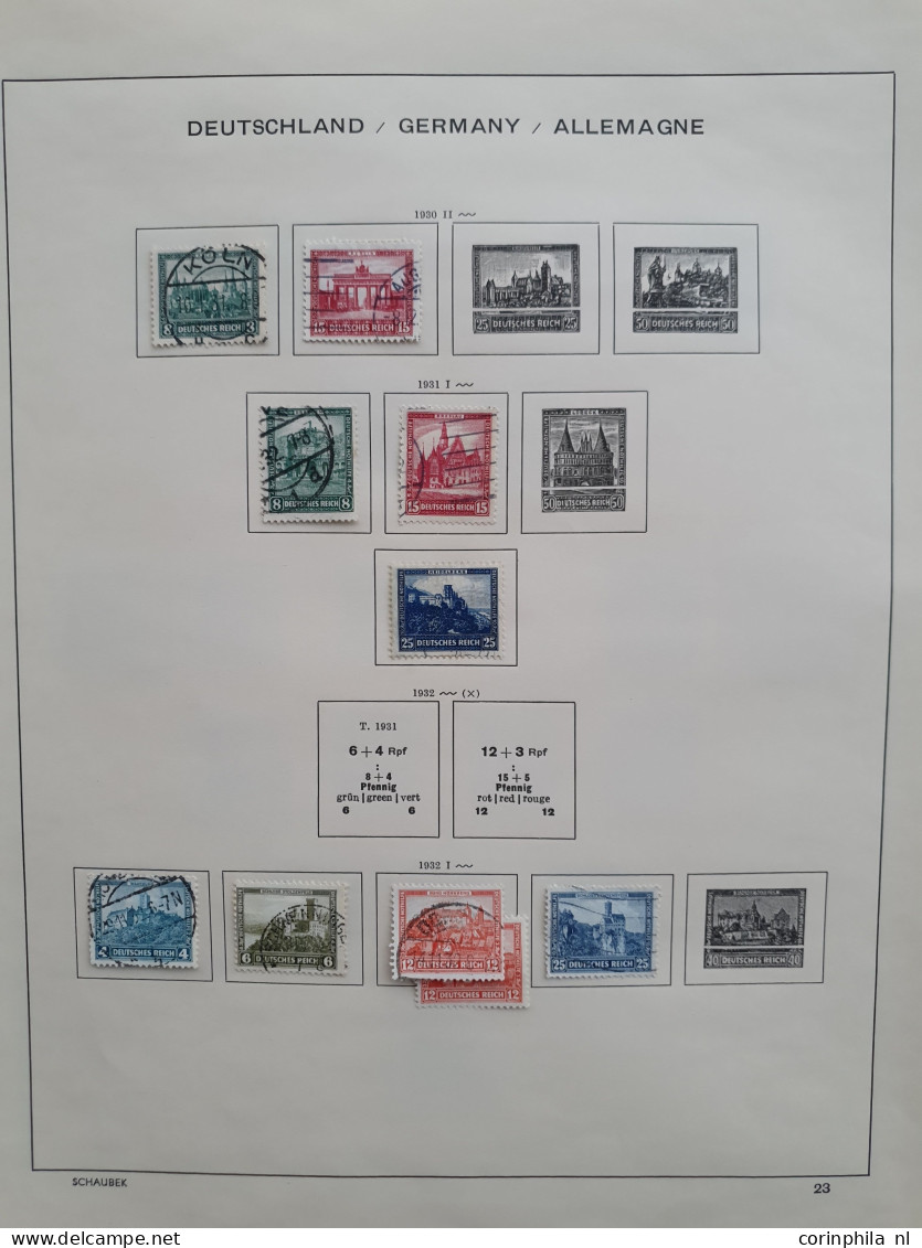 1851/1951 collection German States and German Empire collected both used and * with a large number of stamps including b