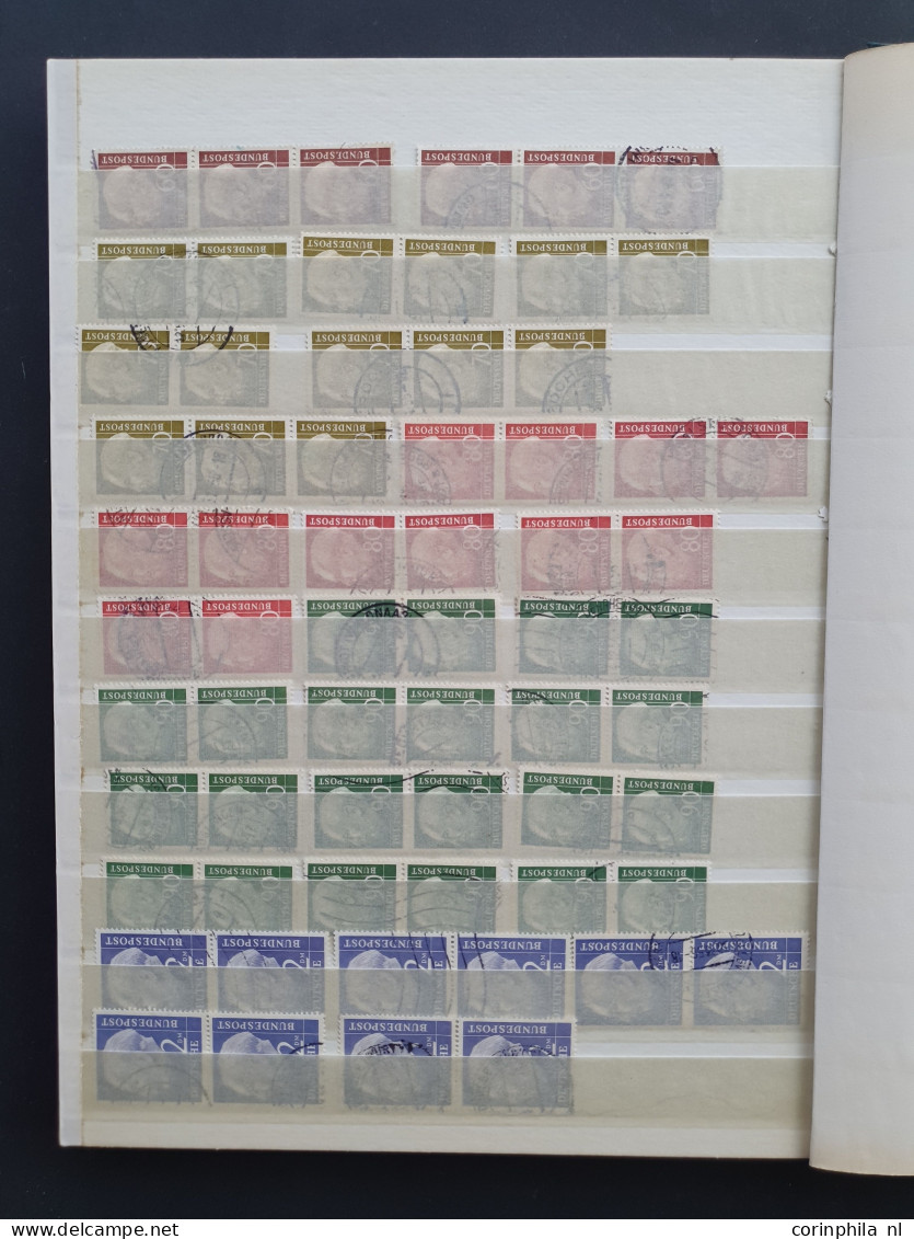 1855c/1954 collection combinations, pairs and blocks of 4 mostly used including better (Old States, German Empire, Posth