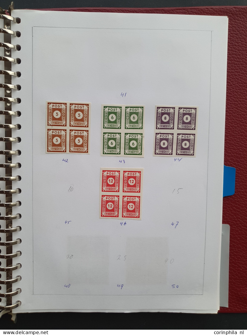 1855c/1954 collection combinations, pairs and blocks of 4 mostly used including better (Old States, German Empire, Posth