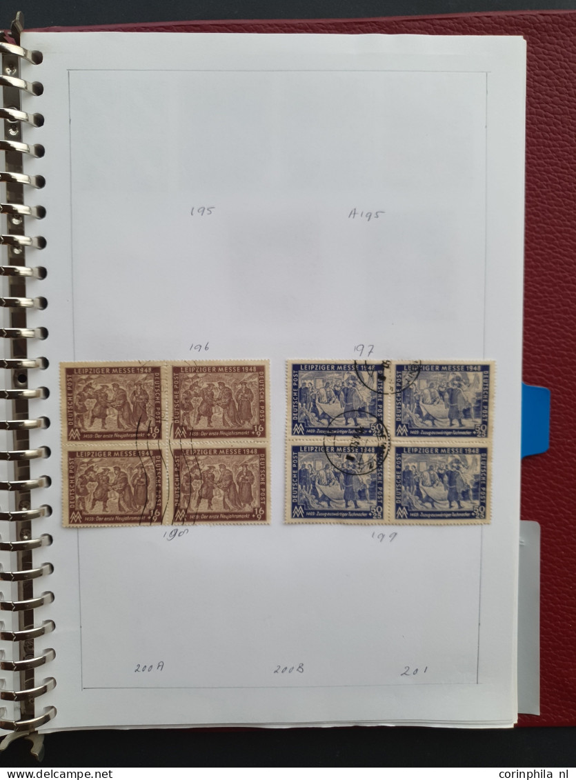 1855c/1954 collection combinations, pairs and blocks of 4 mostly used including better (Old States, German Empire, Posth