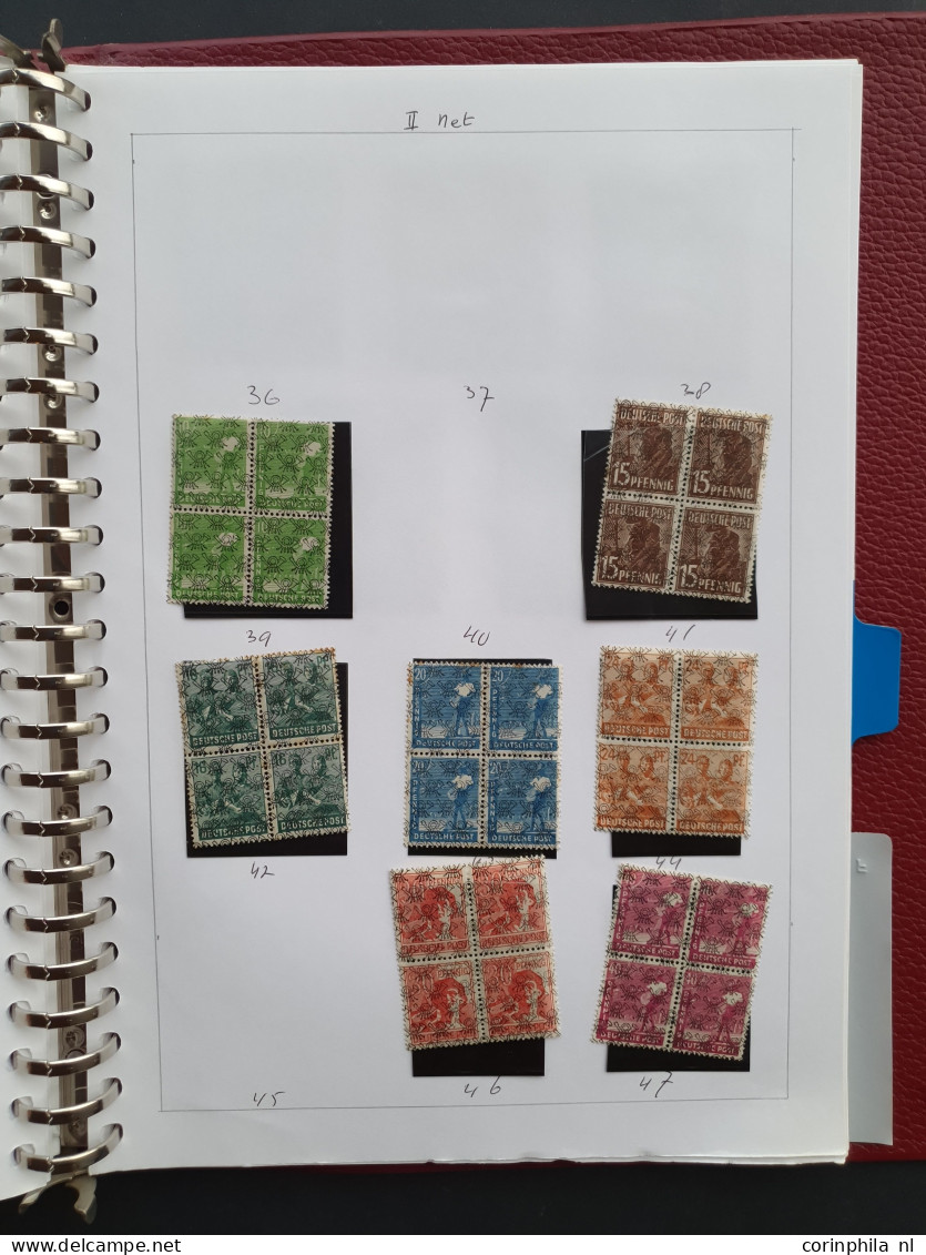 1855c/1954 collection combinations, pairs and blocks of 4 mostly used including better (Old States, German Empire, Posth