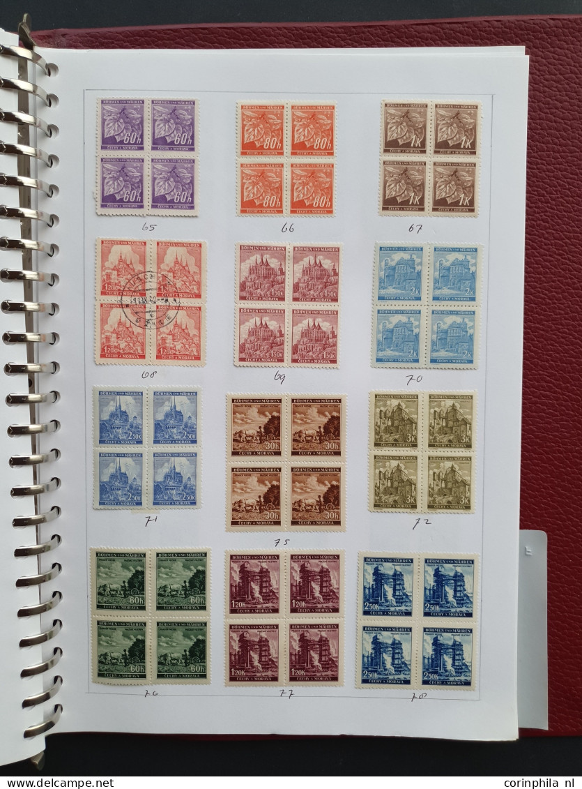 1855c/1954 collection combinations, pairs and blocks of 4 mostly used including better (Old States, German Empire, Posth