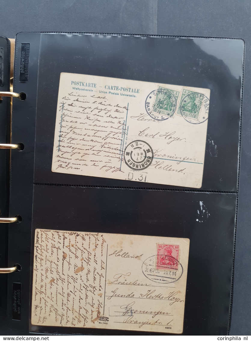 Cover 1860/1940 Onwards Collection Of Approx 170 Covers And Post Cards Mostly Send To The Netherlands Including Many Sta - Other & Unclassified