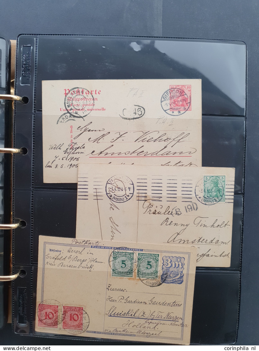 Cover 1860/1940 onwards collection of approx 170 covers and post cards mostly send to the Netherlands including many sta