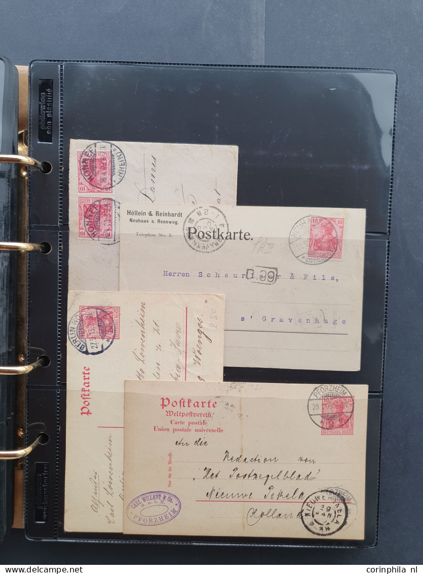 Cover 1860/1940 onwards collection of approx 170 covers and post cards mostly send to the Netherlands including many sta