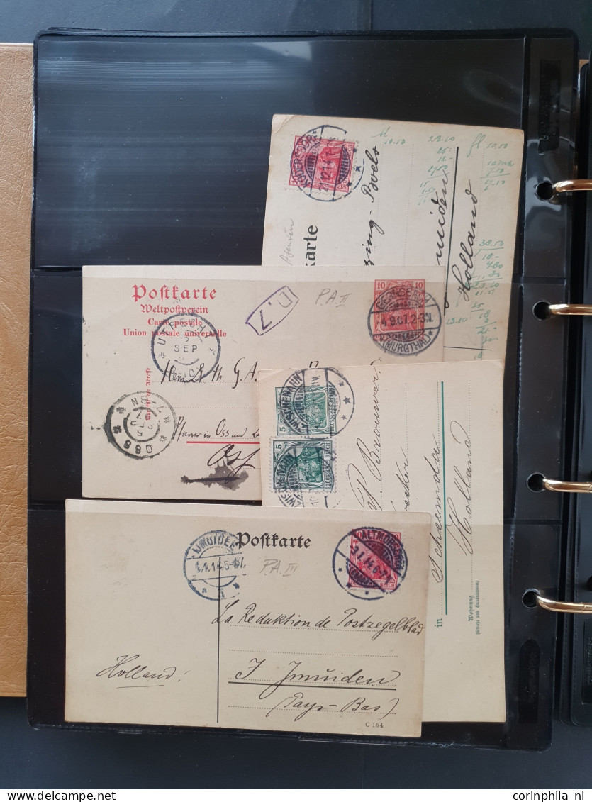 Cover 1860/1940 onwards collection of approx 170 covers and post cards mostly send to the Netherlands including many sta