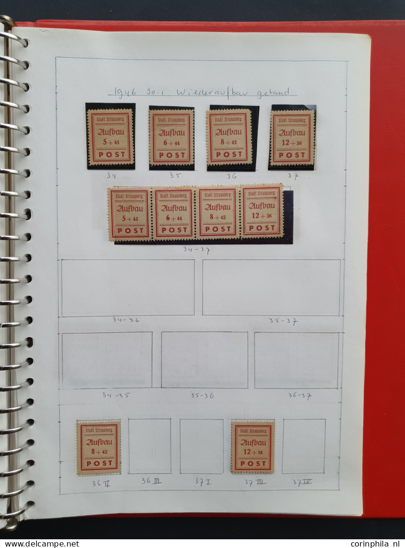 1945/1946 collection German local issues and Soviet zone, used and * with better sets, miniature sheet and varieties in 