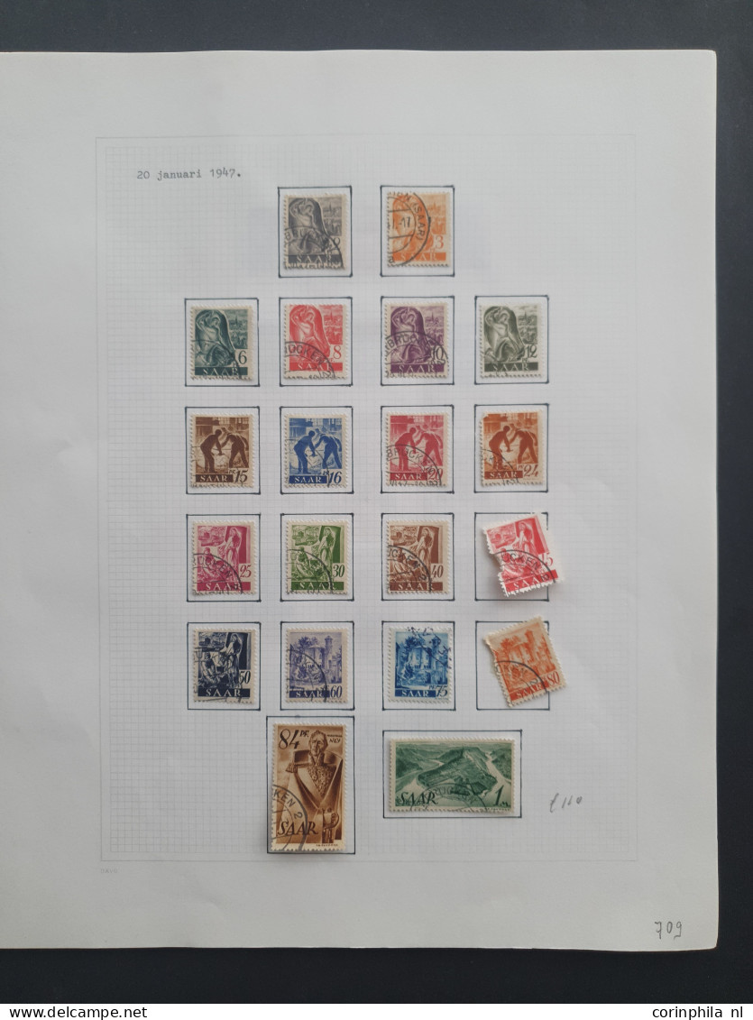 1850-1970 Ca., With A.o. Bavaria, German Empire, Peblicites And Berlin In Stockbooks, On Leaves And On Stock Cards In Bo - Other & Unclassified