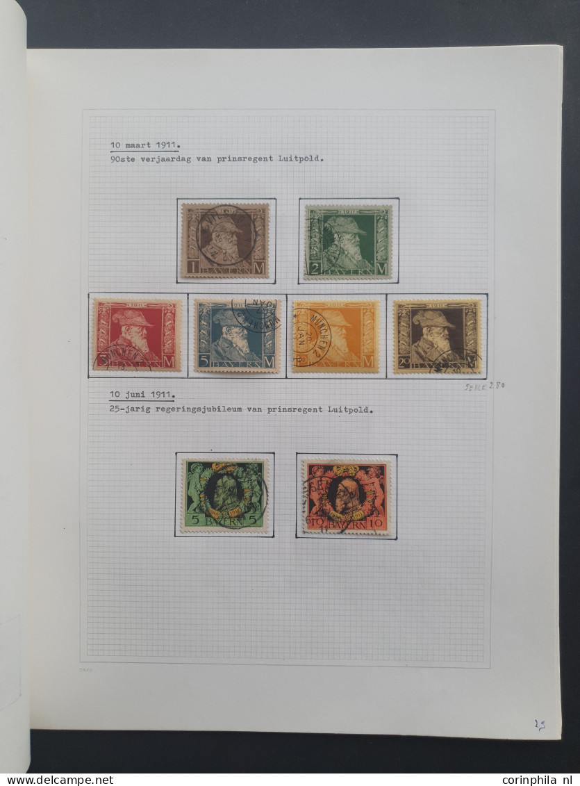 1850-1970 ca., with a.o. Bavaria, German Empire, Peblicites and Berlin in stockbooks, on leaves and on stock cards in bo