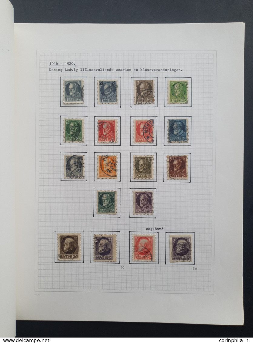 1850-1970 ca., with a.o. Bavaria, German Empire, Peblicites and Berlin in stockbooks, on leaves and on stock cards in bo