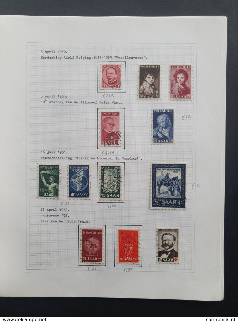 1850-1970 ca., with a.o. Bavaria, German Empire, Peblicites and Berlin in stockbooks, on leaves and on stock cards in bo