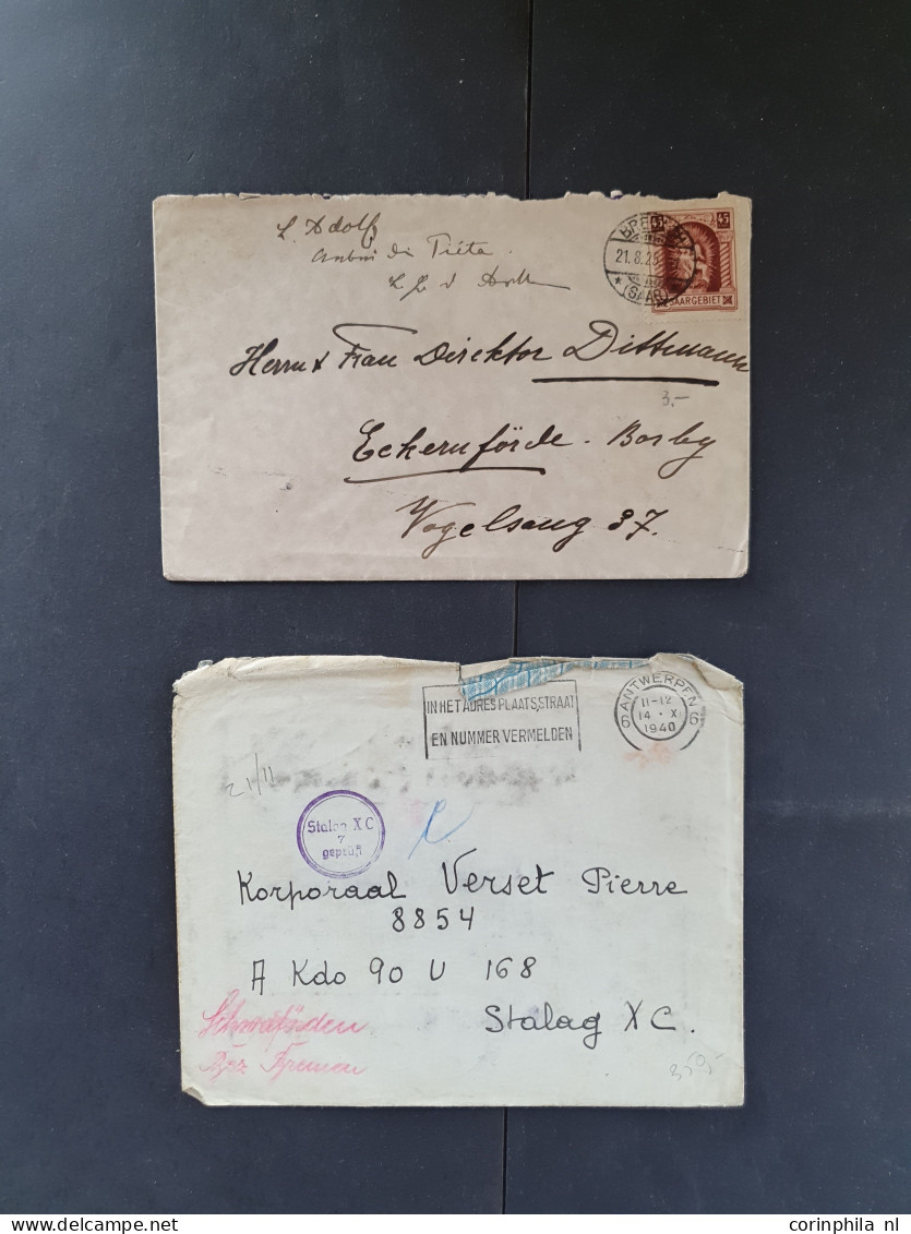 Cover 1880-1960, Over 200 Covers Mainly Before 1945 Including Some Better Items In Shoebox - Other & Unclassified