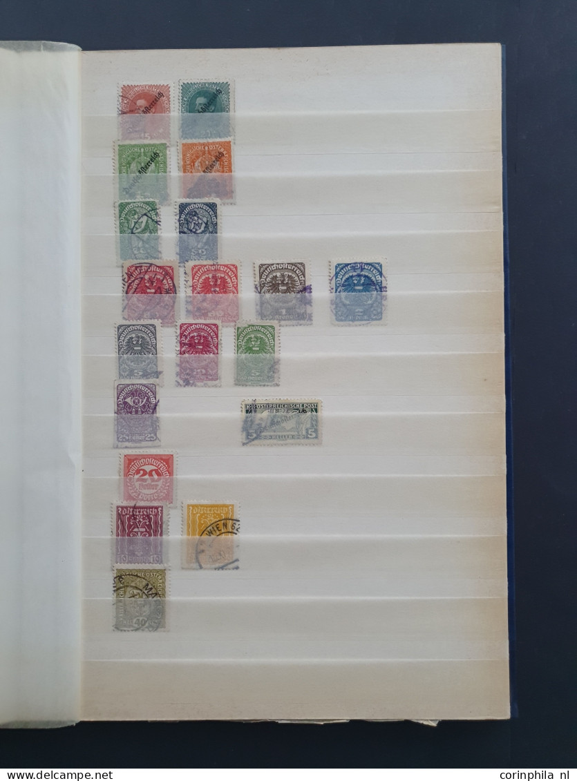 1860 onwards, stock used and */** including Old States, German Empire and German Colonies, large number of stamps with b