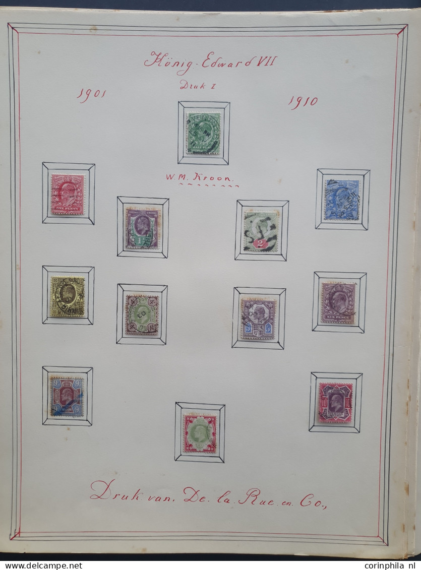 1840-1937 collection with many better items, plate numbers etc. in mixed quality including toning on very old album leav