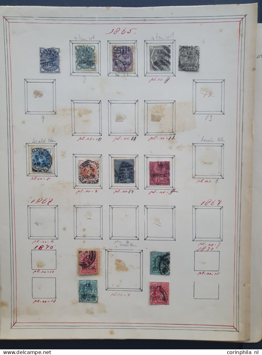 1840-1937 collection with many better items, plate numbers etc. in mixed quality including toning on very old album leav