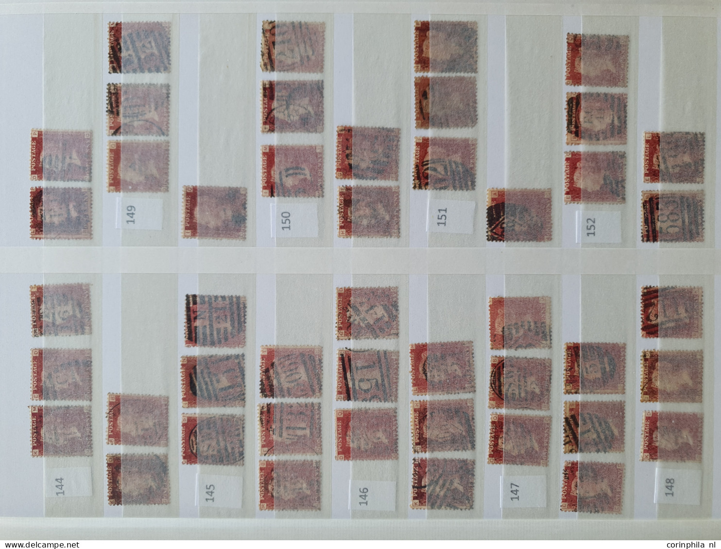 1840-1988 stock mostly used in mixed quality including better items, plate numbers, some postmarks etc. in 2 stockbooks