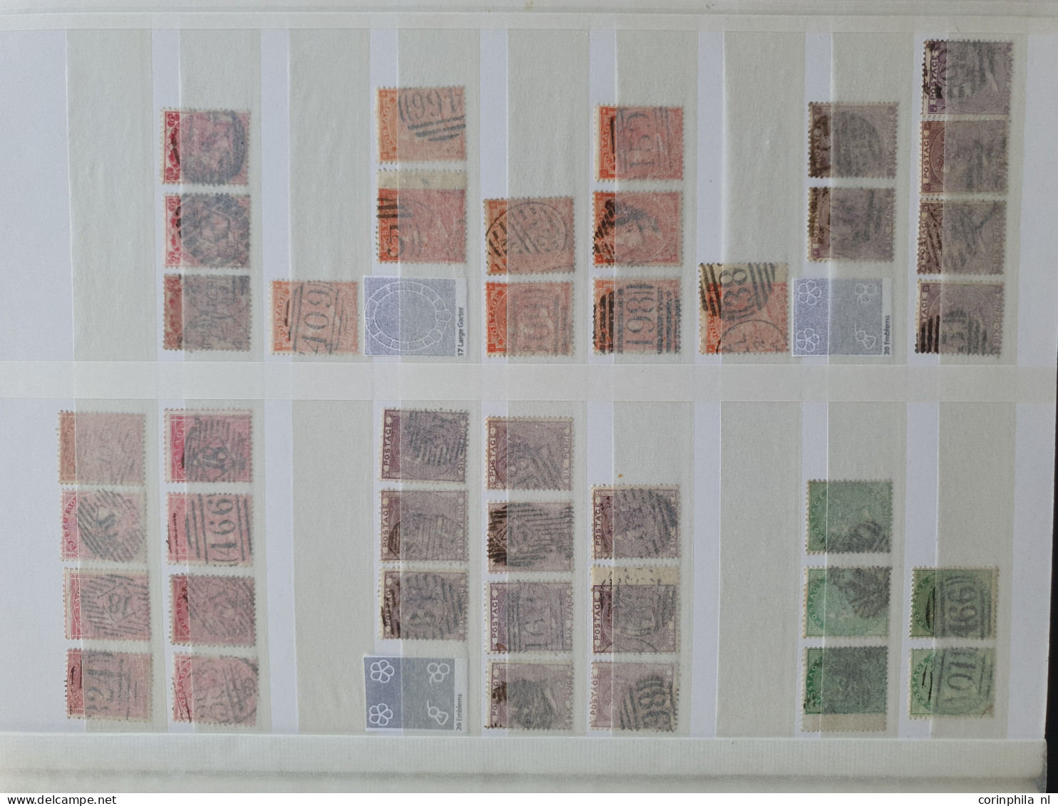 1840-1988 stock mostly used in mixed quality including better items, plate numbers, some postmarks etc. in 2 stockbooks