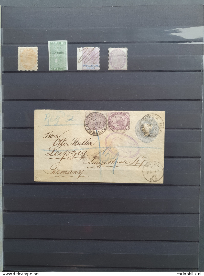 1860c. Onwards Fiscal And Postal Fiscals Many * Including Specimen Overprints Some Covers And Stamps Postally Used, High - Otros & Sin Clasificación