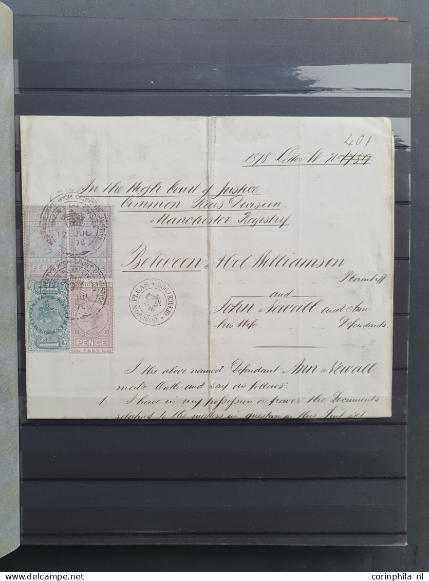 1860c. onwards Fiscal and Postal Fiscals many * including Specimen overprints some covers and stamps postally used, high