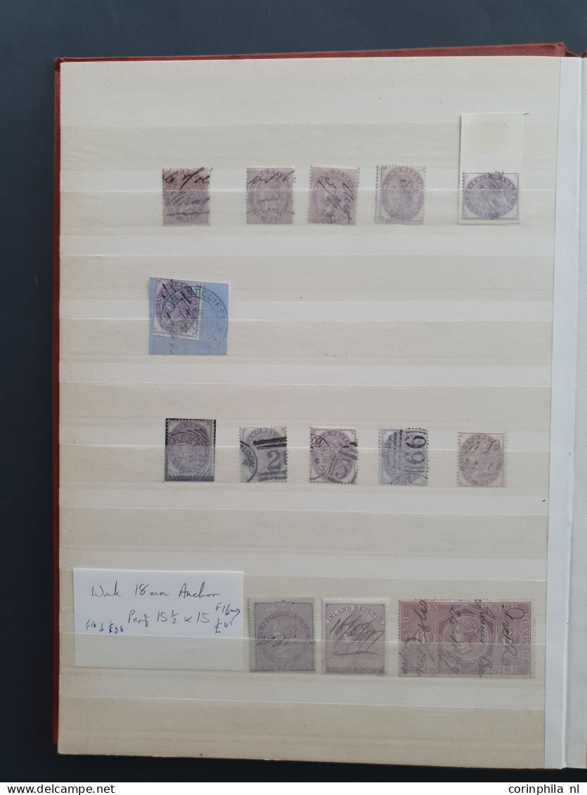 1855-1890 Postal Fiscal stamps collection including Imprimaturs (4x), postally used including cover with SG F23, SG 44 p